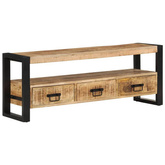 vidaXL Szafka pod TV, 120x30x45 cm, lite drewno mango