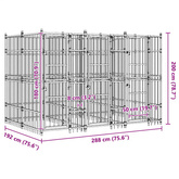 Kojec zewnętrzny dla psa, stalowy, 5,53 m?