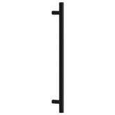 Uchwyty do szafek, 5 szt., czarne, 224 mm, stal nierdzewna