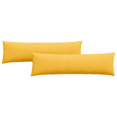 Poduszki na sofę 2 pcs Jasnożółty 145 x 40 cm