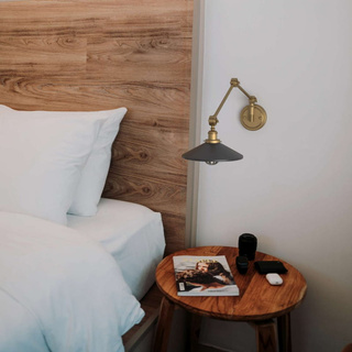 Kinkiet Retro nastawny Czarno Złoty Abruzzo Gloria