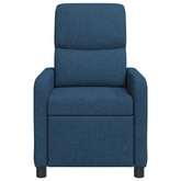 Fotel recliner niebieski Poliester