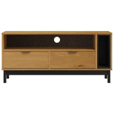 vidaXL Szafka pod TV FLAM, 110x40x50 cm, lite drewno sosnowe