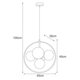 Lampa wisząca K-3838 z serii GEO