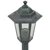 Lampy ogrodowe, 110 cm, E27, aluminium, ciemnozielone, 6 szt.