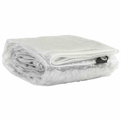 Przezroczysta plandeka z oczkami 6x10 m PVC