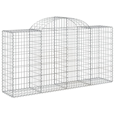 Kosze gabionowe, 30 szt, 200x50x100/120cm, galwanizowane żelazo