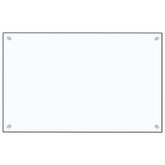 Panel ochronny do kuchni, przezroczysty, 80x50 cm, szkło