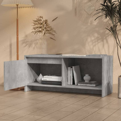 vidaXL Szafka pod TV, szarość betonu, 90x35x40 cm