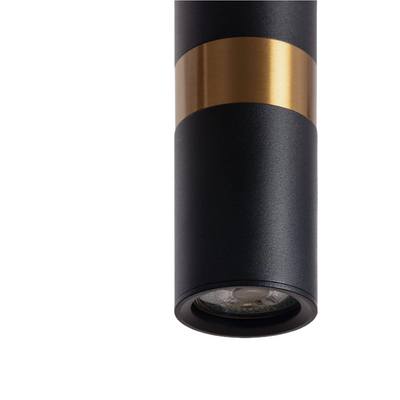 Lampa wisząca 3xGu10 czarna 65cm Abruzzo Stella