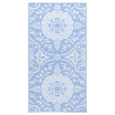 vidaXL Dywan na zewnątrz, błękitny, 80x150 cm, PP