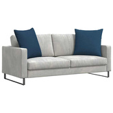 Poduszki na sofę 2 pcs Niebieski 80 x 80 cm tkanina