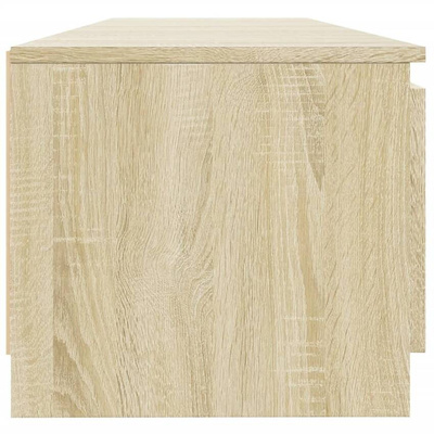 vidaXL Szafka pod TV, z LED, dąb sonoma, 140 x 40 x 35,5 cm