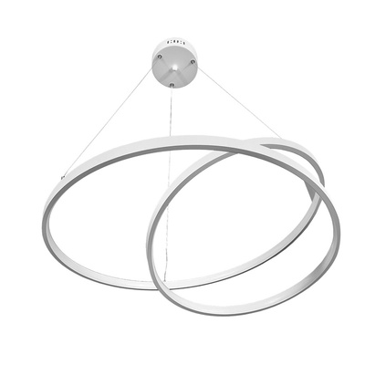 Lampa dekoracyjna wisząca led 60w biała DL-J06-1 + Pilot