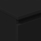 Komoda, czarna, 60x35x98,5 cm, materiał drewnopochodny