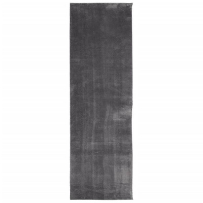 vidaXL Dywan HUARTE z krótkim włosiem, antracytowy, 80x250 cm