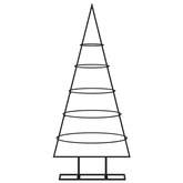 vidaXL Metalowa choinka świąteczna, do dekoracji, czarna, 90 cm wariant 5