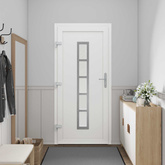 Drzwi Frontowe Biały 88 x 200 cm PVC