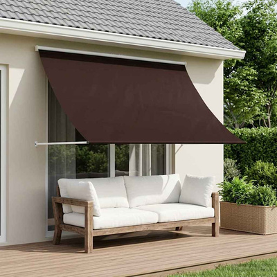 Markiza brązowy 400 x 150 cm 180 g / m? Poliester z powłoką PU