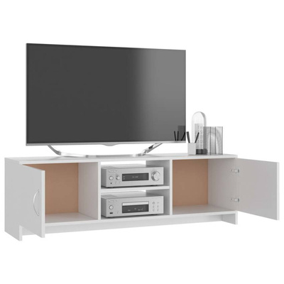 vidaXL Szafka pod TV, biała, 120x30x37,5 cm, materiał drewnopochodny