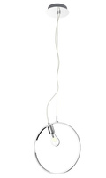 Lampa wisząca SKIROS srebrny ring – minimalistyczne oświetlenie LED 4000K z E27