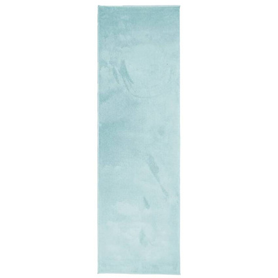 vidaXL Dywan OVIEDO z krótkim włosiem, zielony, 80x250 cm