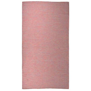 vidaXL Dywan zewnętrzny o płaskim splocie, 80x150 cm, czerwony