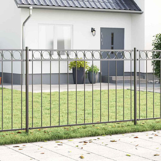 Element ogrodzenia ASSEN 170 x 130 cm Stal Szary