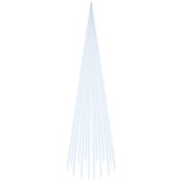 vidaXL Choinka do montażu na maszcie, 1134 zimnych białych LED, 800 cm