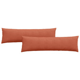 Poduszki na sofę 2 pcs Czerwono-pomarańczowy 145 x 40 cm