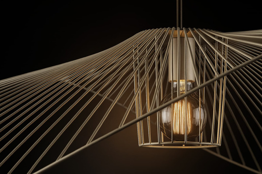 Lampa wisząca KP-21 MINI BEŻ z serii KAPELUSZ