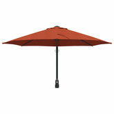 Parasolka ogrodowa terakota 248 x 248 x 148 cm Poliester i Stal