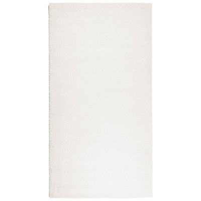 vidaXL Dywan z długim włosiem PAMPLONA, kremowy, 80x150 cm