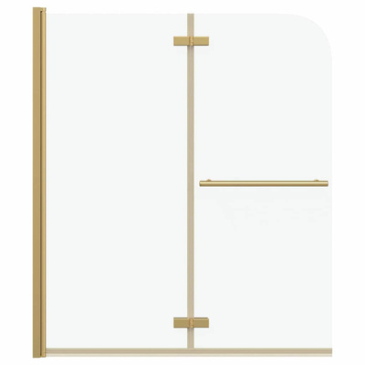 Osłona prysznicowa Przezroczysty i Złoty 120 x 140 cm