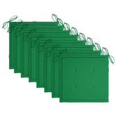 vidaXL Składane krzesła ogrodowe z poduszkami, 8 szt., drewno tekowe