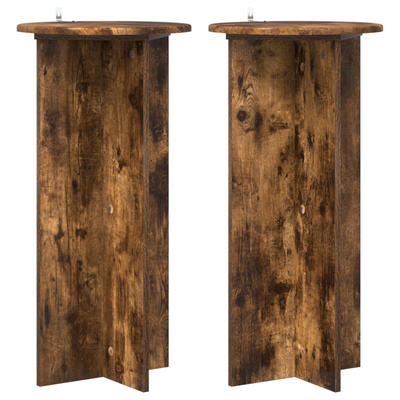 Stojak na rośliny 2 pcs Dąb wędzony 40 x 40 x 80 cm