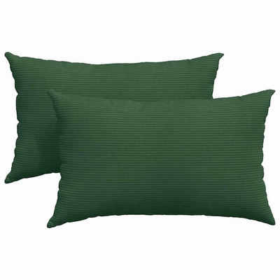 Poduszki na sofę 2 pcs Ciemna zieleń 50 x 30 cm