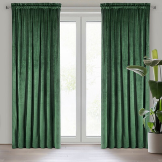 Zasłona Rosa ciemnozielona 140x270