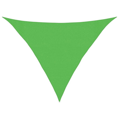 Żagiel przeciwsłoneczny 160 g/m?, jasnozielony, 3x3x4,2 m, HDPE