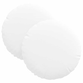 Poduszki na siedziska 2 pcs Biały ?30 x 13 cm tkanina