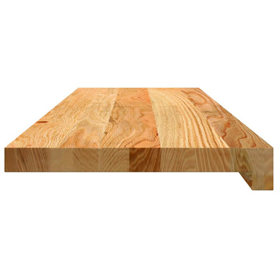Stopnie schodowe, 4 szt. brązowe 80x30x2cm lite drewno dębowe