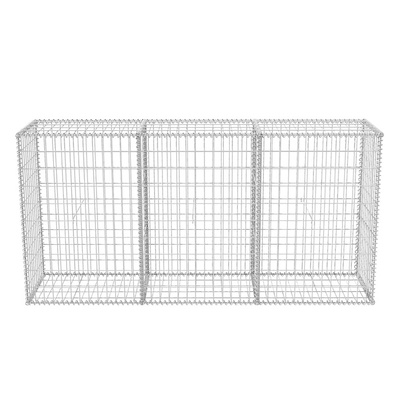 Kosz gabionowy, galwanizowana stal, 200 x 50 x 100 cm