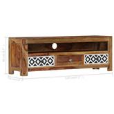 Szafka pod TV, 120x30x40 cm, lite drewno sheesham vidaXL