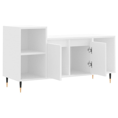 Szafka pod TV, biała, 100x35x55 cm, materiał drewnopochodny vidaXL