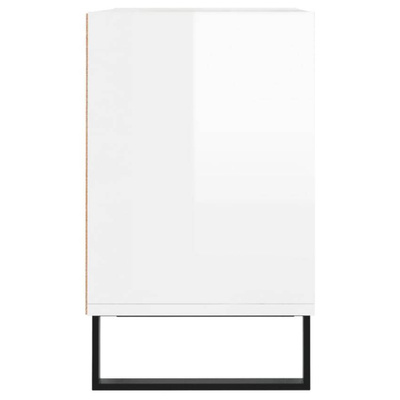 vidaXL Szafka pod TV, biała, wysoki połysk, 69,5x30x50 cm