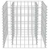 Podwyższona donica gabionowa, galwanizowana stal, 50x50x50 cm