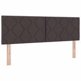 Łóżko Box Spring z materacem i LED Ciemny brąz 140 x 190 cm