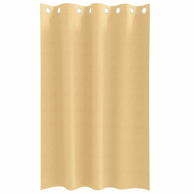 Firany blackout z kółkami 2 pcs Beżowy 175 x 140 cm Poliester