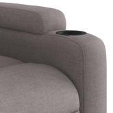 vidaXL Rozkładany fotel masujący, taupe, obity tkaniną wariant 10