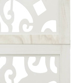 Parawan pokojowy, 6-panelowy, biały, lite drewno paulowni